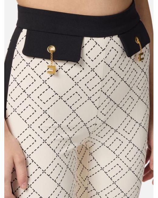 Elisabetta Franchi White Trousers