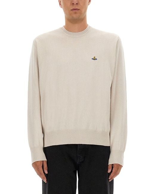 Vivienne Westwood Natural Alex" Jersey With Logo for men