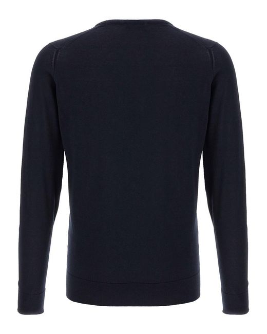 John Smedley Blue 'Hatfield' Sweater for men