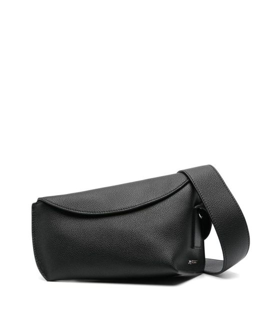 Alexander McQueen Black Sling T-Bar Leather Shoulder Bag