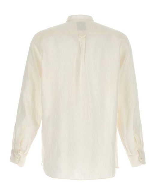 PT Torino White Linen Shirt for men