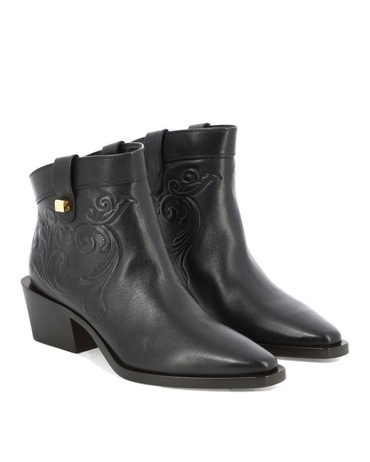Skorpios Black "alexandra Cordoba" Ankle Boots