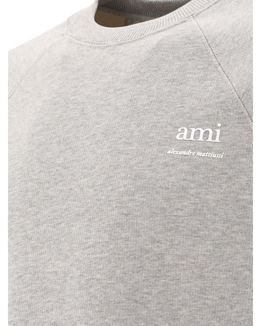 AMI Gray "" Sweatshirt for men