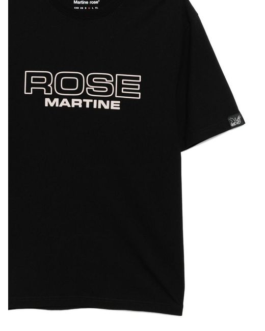 Martine Rose Black Martino Rose T-Shirt for men