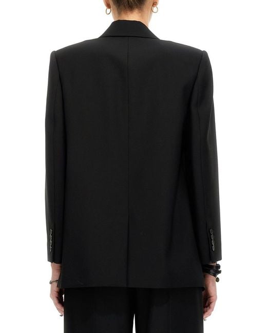 Alexander McQueen Black Structured Double-breasted Jacket