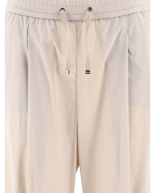 Herno Natural Nylon Trousers