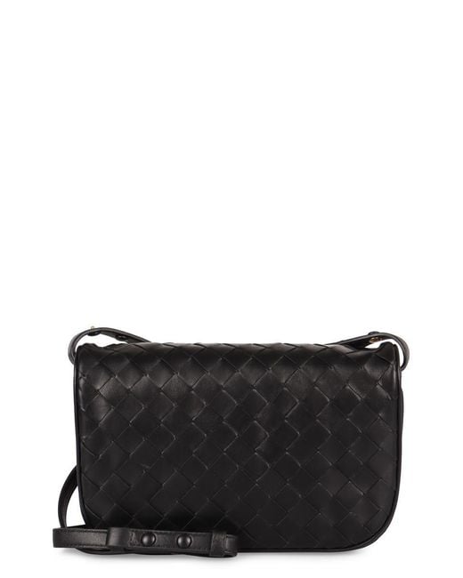Bottega Veneta Black Puffleather Clutch
