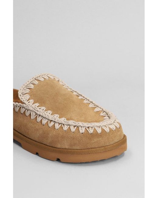 Mou Brown Low Bio Sabot Slipper-mule