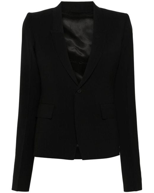 Rick Owens Black Coats & Jackets