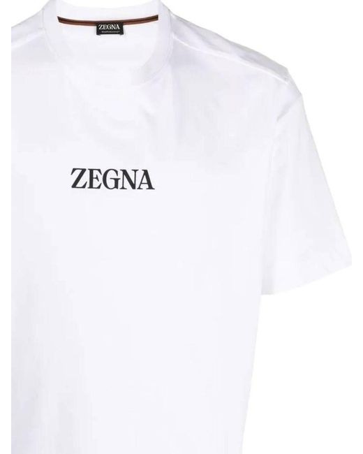 Zegna White T-Shirts And Polos for men