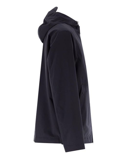 Stone Island Blue Padded Jacket With Waterproof And Windproof Membrane for men