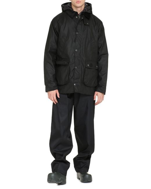Moncler Genius Black 2 Moncler 1952 - Wight Hooded Short Down Jacket for men