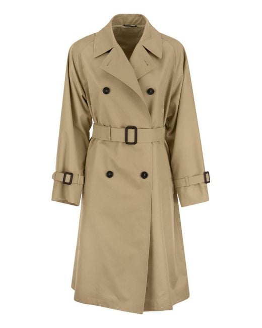 Weekend by Maxmara Canasta - Reversible Trench Coat in Natural | Lyst