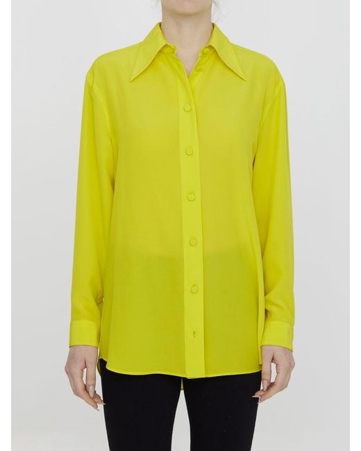 Gucci Yellow Cotton Olive Shirt.