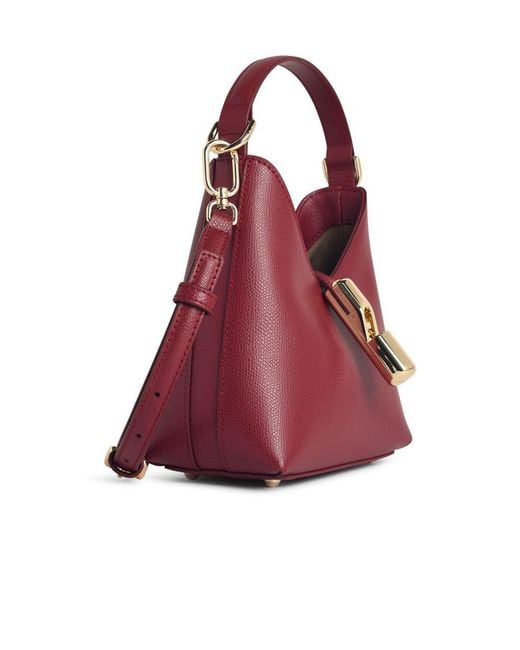 Furla Red Hobo Iris' Mini Bag