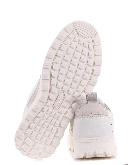 Date White Suede And Nylon Sneakers for men