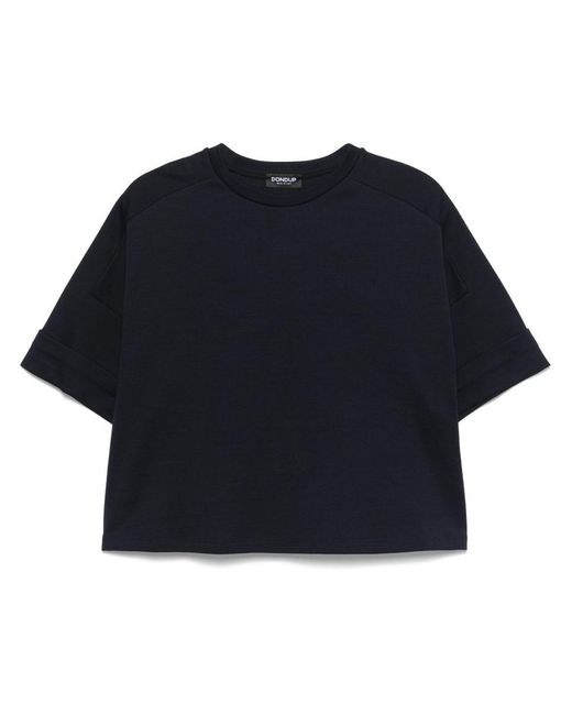 Dondup Blue Cotton T-Shirt