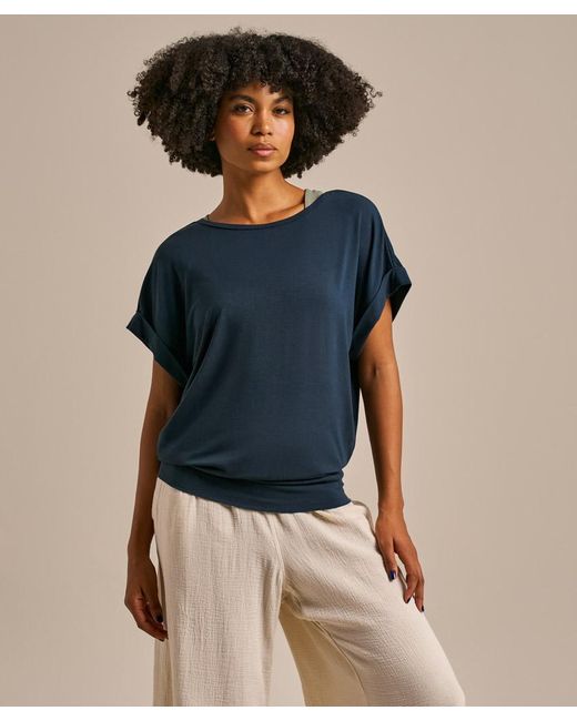 Bam Blue Free Flow Top