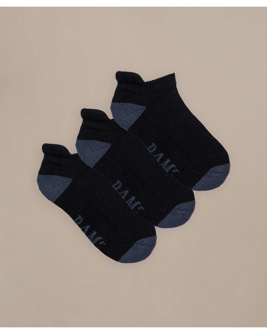 Bam Black Boo Contrast Trainer Socks 3 Pairs