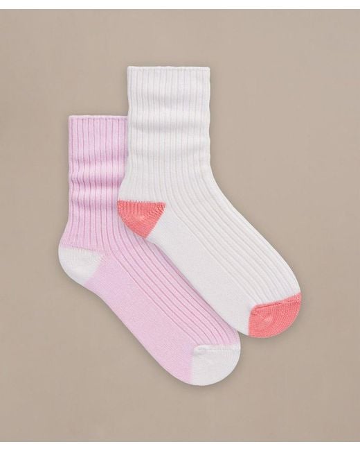 Bam Pink Cosy Rib Socks