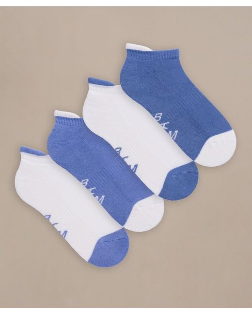Bam Blue Quarter Crop Socks