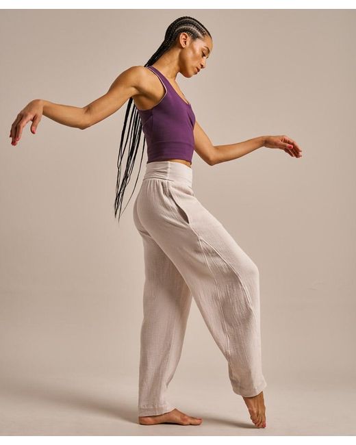 Bam Natural Tulip Leg Cotton Gauze Yoga Pant