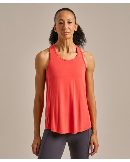 Bam Red Novea Split Back Top