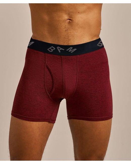 Bam Red Regular Fitted Air Boo Boxers for men