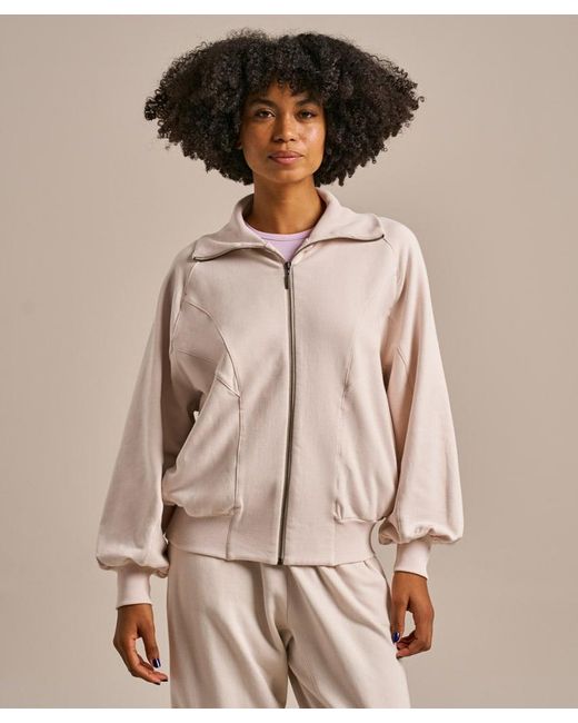 Bam Brown Nurture Sweat Bomber Jacket