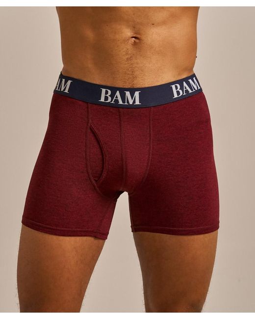 Bam Red Regular Fitted Air Boo Boxers for men