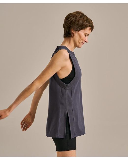 Bam Blue Power Longline Tank Top
