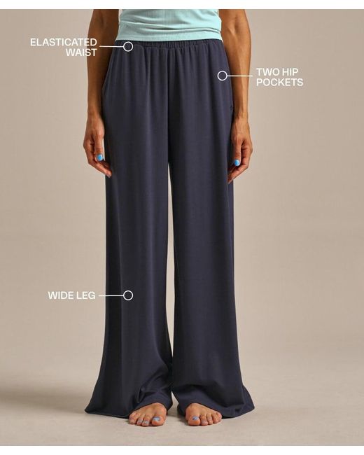 Bam Blue Wide Leg Palazzo Pants