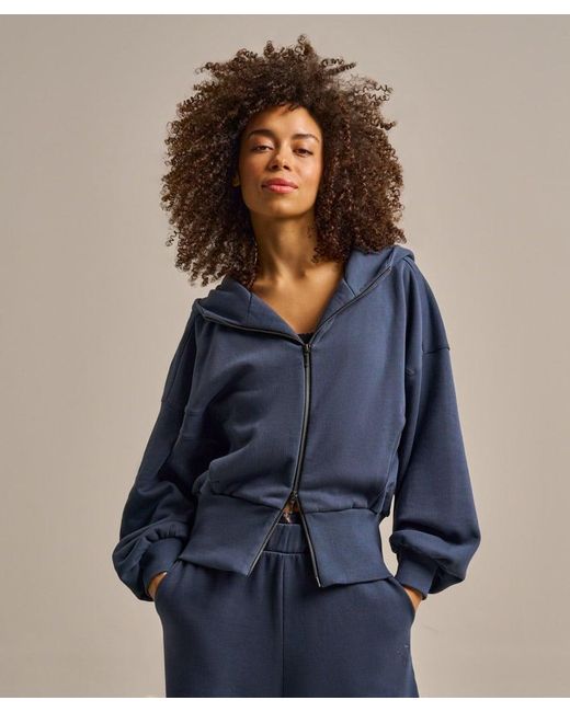 Bam Blue Athletic Zip Through Hoody