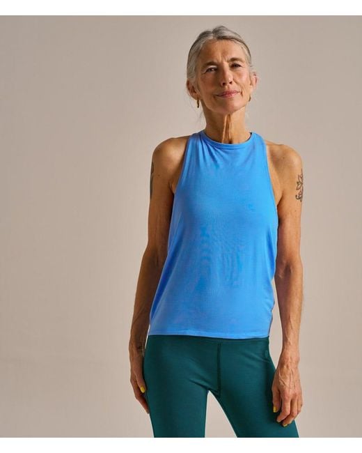 Bam Blue Air Tie Back Yoga Vest Top