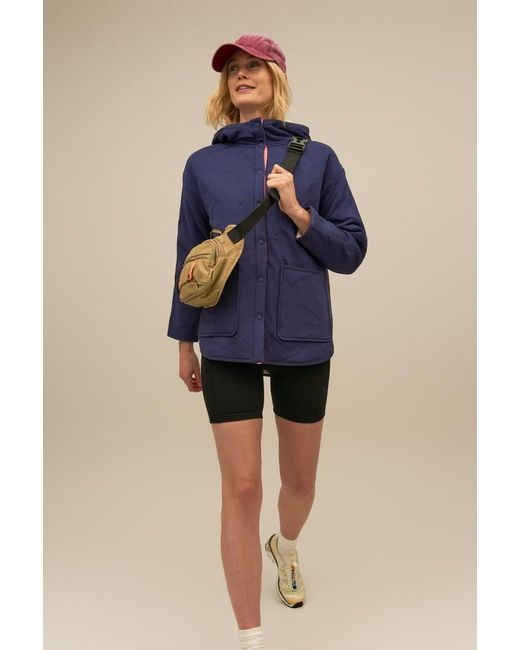 Bam Blue Wingham Quilted Hooded Jacket