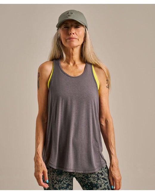 Bam Gray Novea Split Back Top
