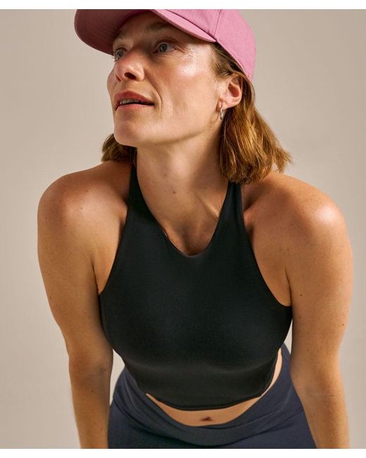 Bam Black Ultimate Balm Twist Back Crop Top