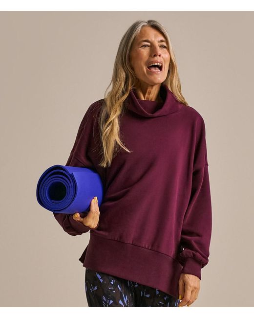 Bam Purple 73 Zero Funnel Neck Sweat
