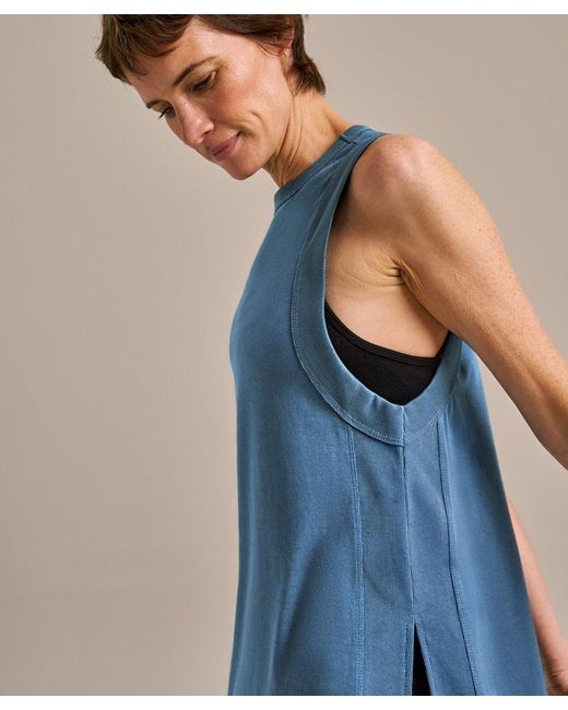 Bam Blue Power Longline Tank Top
