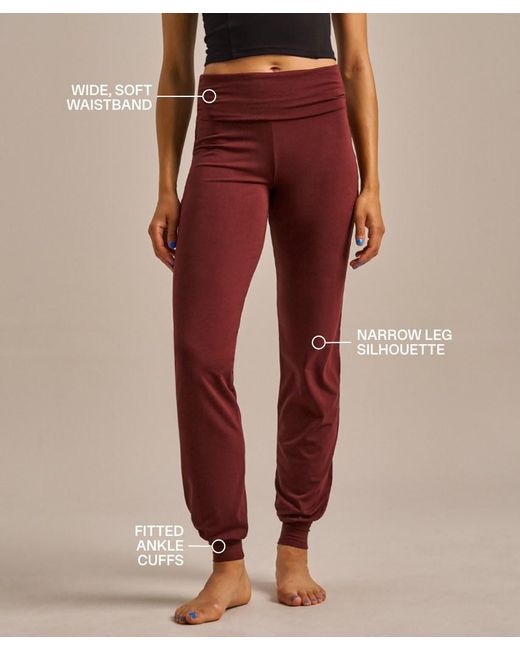 Bam Red Poise Boo Yoga Pants
