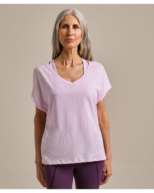 Bam Natural V Neck Relaxed T-Shirt