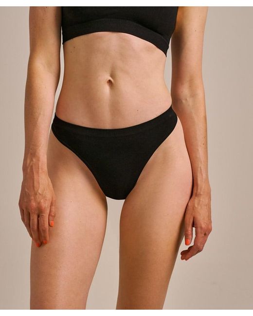 Bam Black Seamless Boo Thong