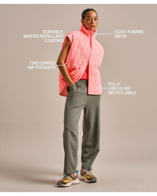 Bam Pink Packable Cloud Gilet