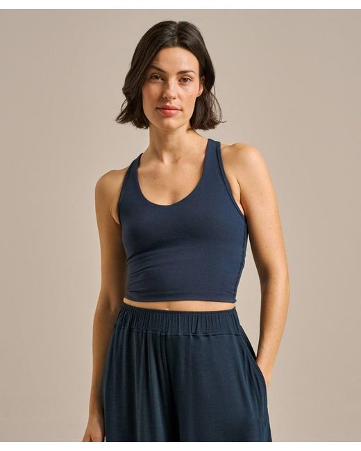 Bam Blue Unity Crop Top