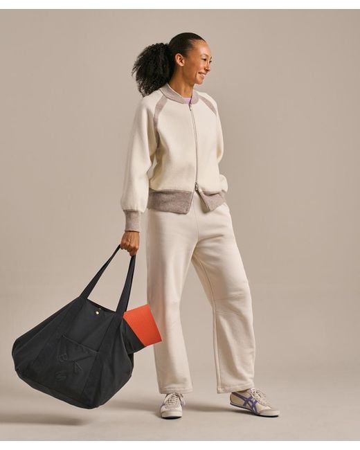 Bam Natural Knitted Bomber Jacket
