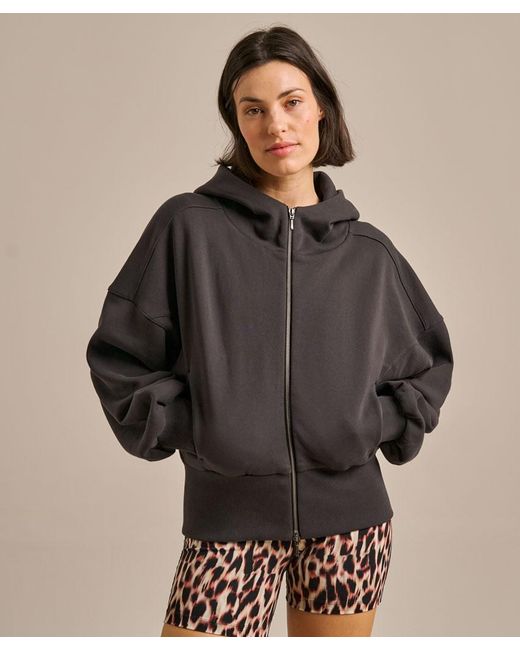Bam Brown Athletic Zip Through Hoody