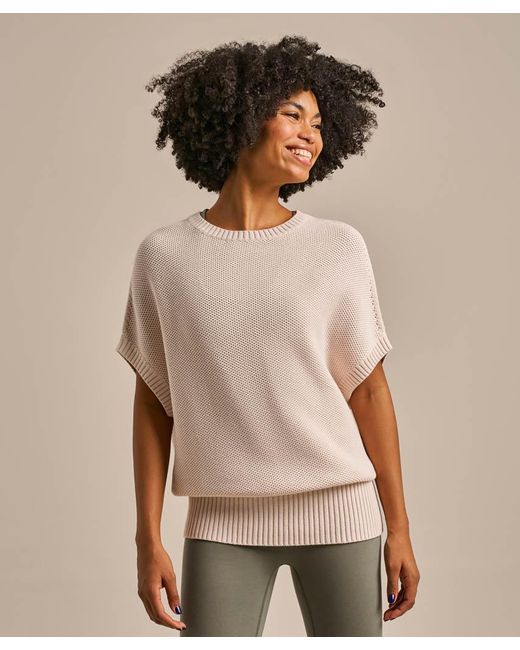 Bam Natural Sleeveless Knitted Flow Top