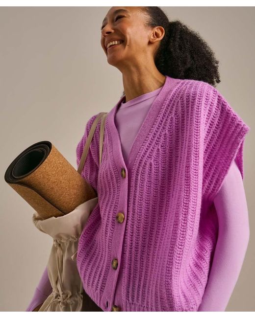 Bam Blue Knitted Layering Vest
