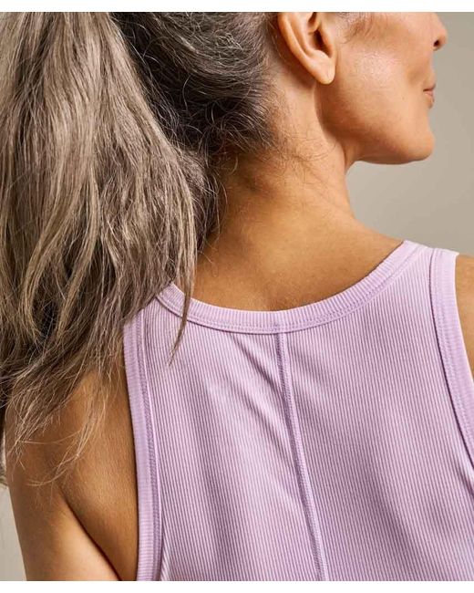 Bam Purple Active Rib Tank Top