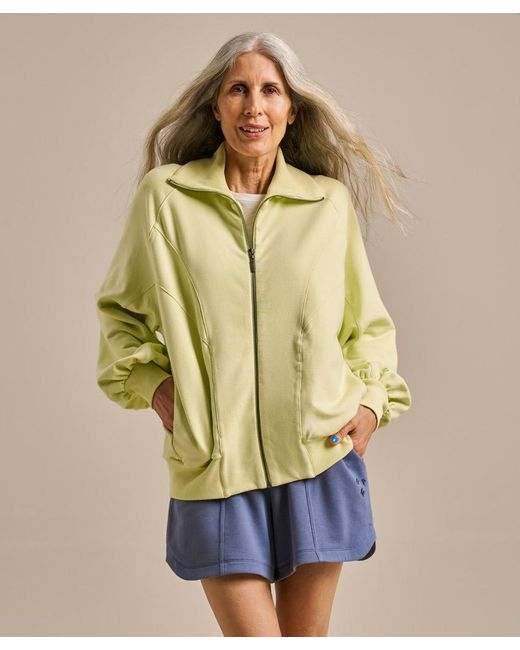 Bam Yellow Nurture Sweat Bomber Jacket